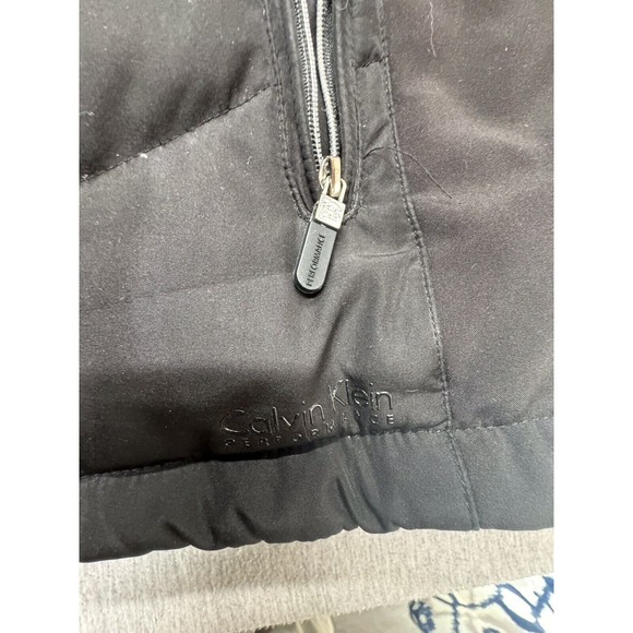 Calvin Klein Performance Puffer Duck Down Jacket Coat Size L Attached Hoodie - Picture 4 of 16